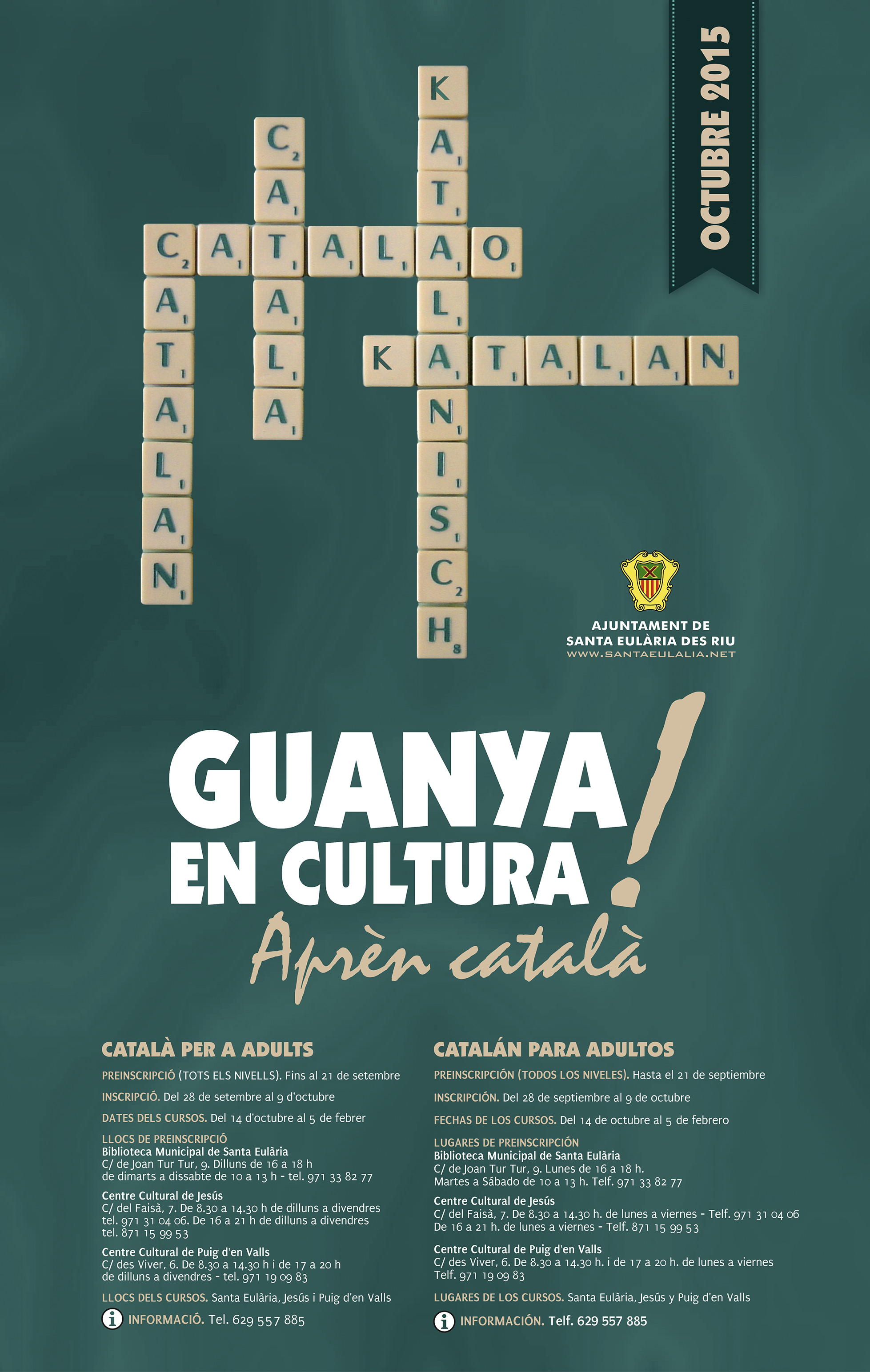 CARTELL CURSOS CATALA OCTUBRE 2015