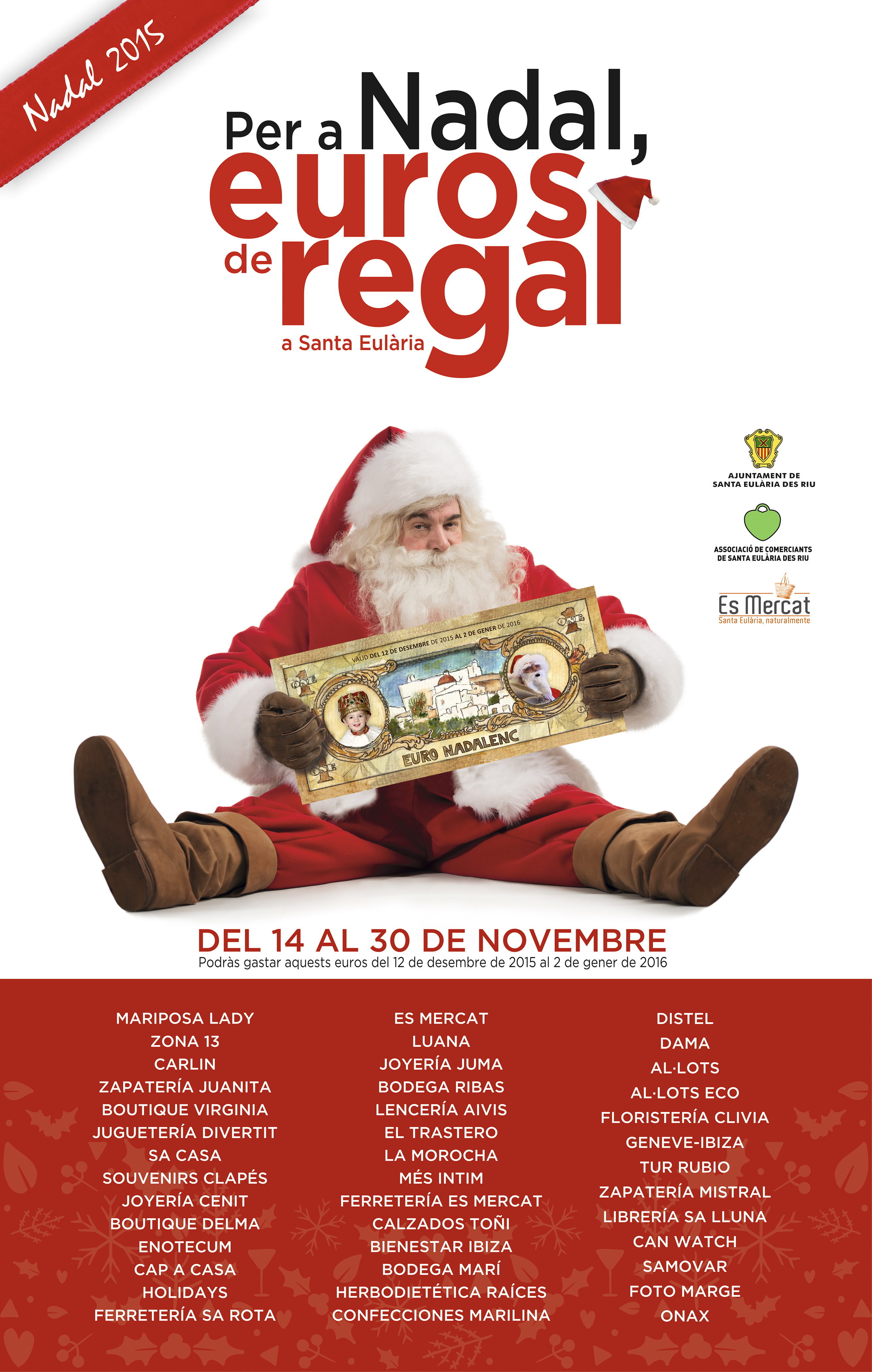 Cartell campanya pre Nadal euros