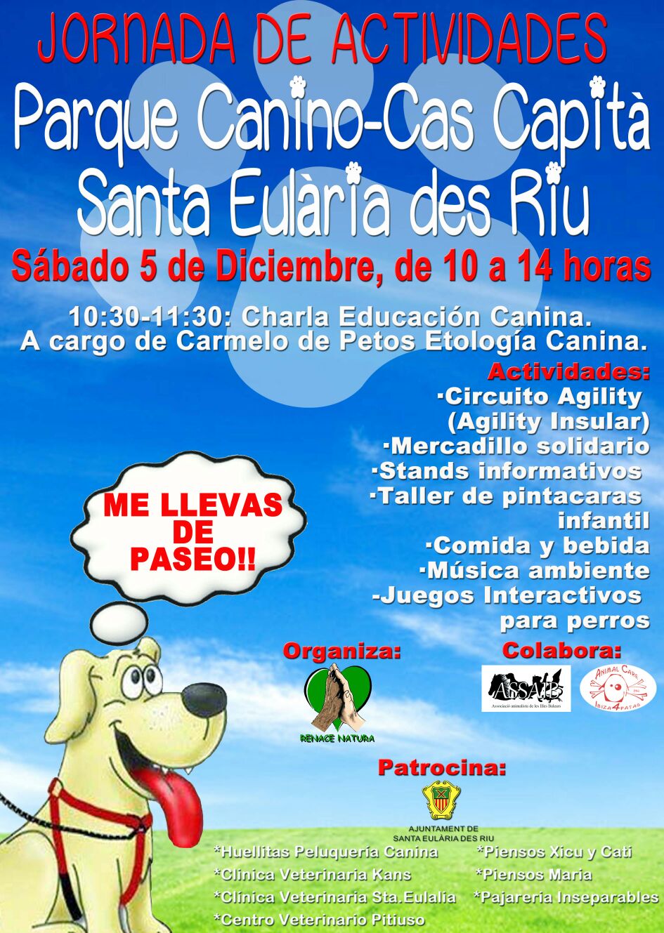 Cartel parque canino