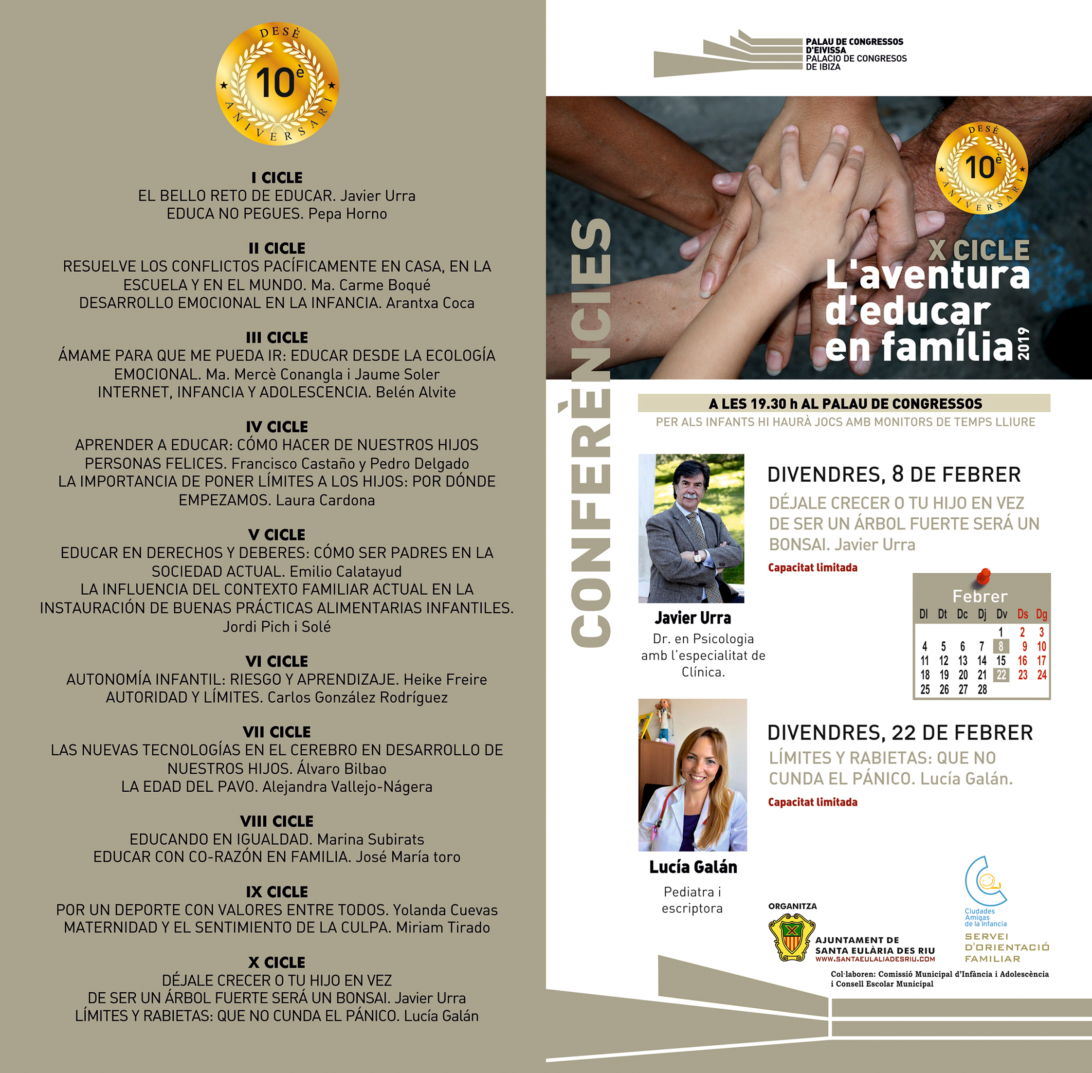 flyer aventura educar en familia 2019