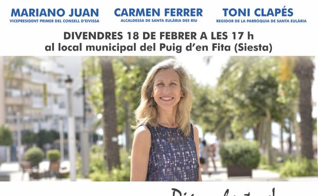 Reunió oberta a tota la ciutadania al Puig d'en Fita-Siesta amb l'alcaldessa, Carmen Ferrer, i el vicepresident del Consell d'Eivissa, Mariano Juan