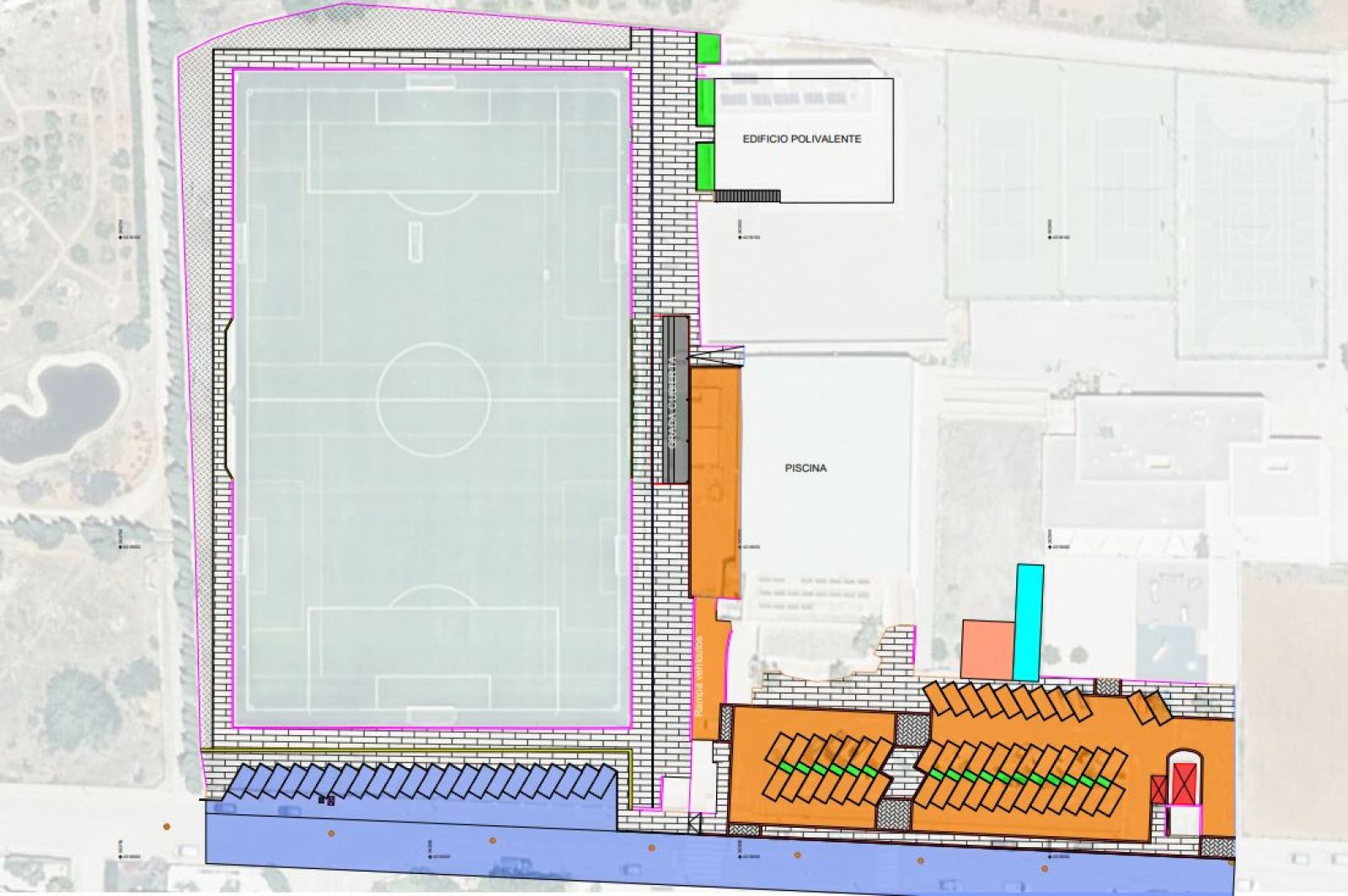 Santa Eulària adjudica las obras de mejora de aparcamiento y accesibilidad y nueva grada del campo de fútbol de Santa Gertrudis (2)