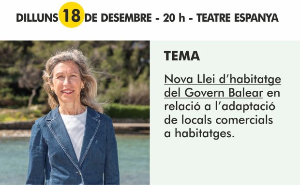 Digues la Teua a Santa Eulària el 18 de desembre per explicar la possibilitat de reconvertir els locals comercials a habitatge