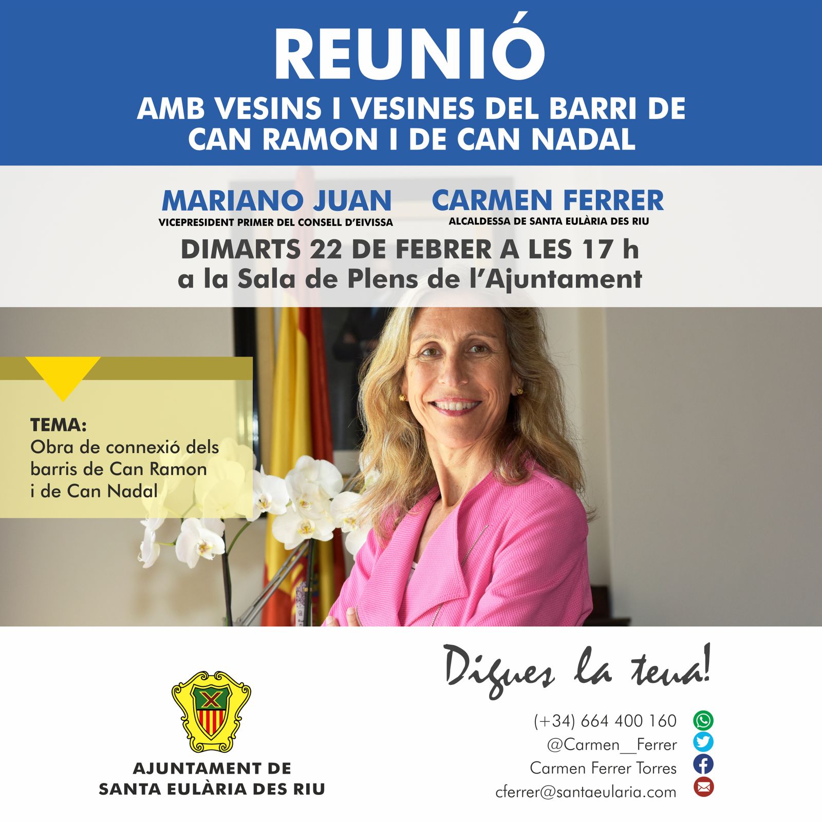 'Digues la teua' amb els residents dels barris de Can Ramon i Can Nadal