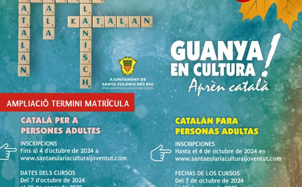 Ampliat fins al divendres 4 d'octubre el termini per a apuntar-se als cursos de català de l'Ajuntament de Santa Eulària des Riu