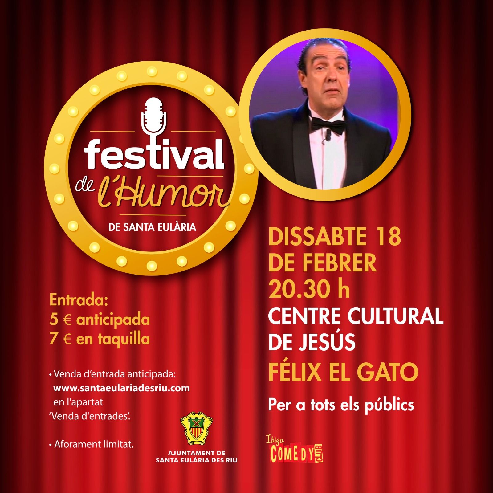 Festival de l'Humor 2023: Félix El Gato el 18 de febrer al Centre Cultural de Jesús