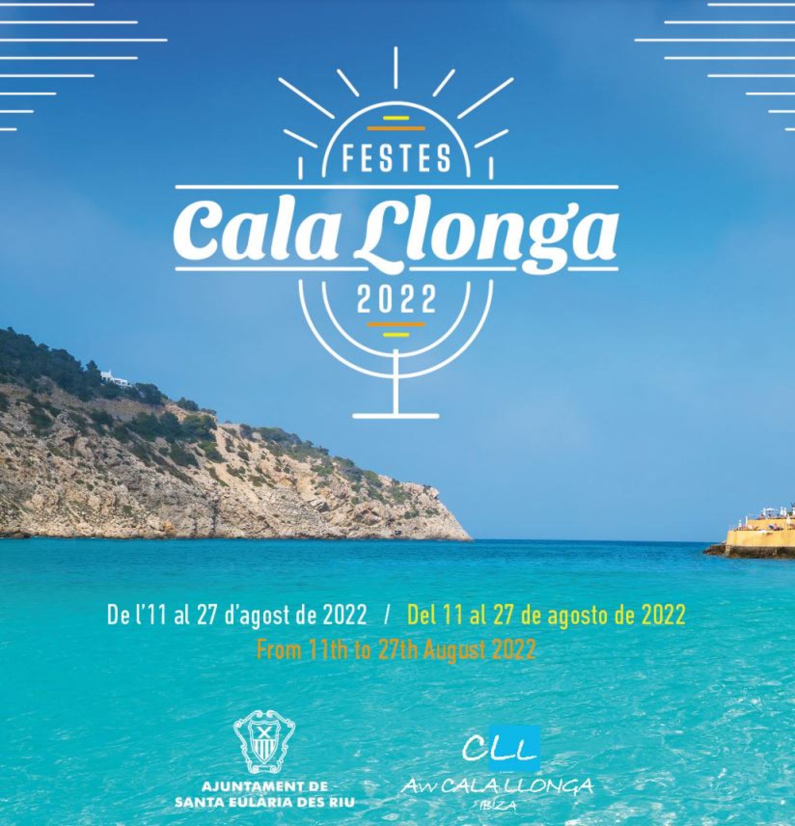 El rugbi i el vòlei a la platja s'uneixen a la música i als actes tradicionals a les festes de Cala Llonga 2022