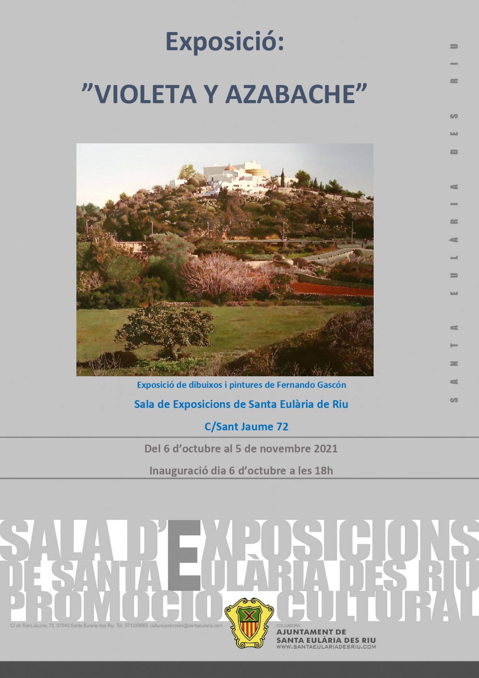 Fernando Gascón Goleto estrena 'Violeta y azabache' el 6 d'octubre a la Sala d'Exposicions Sant Jaume 72