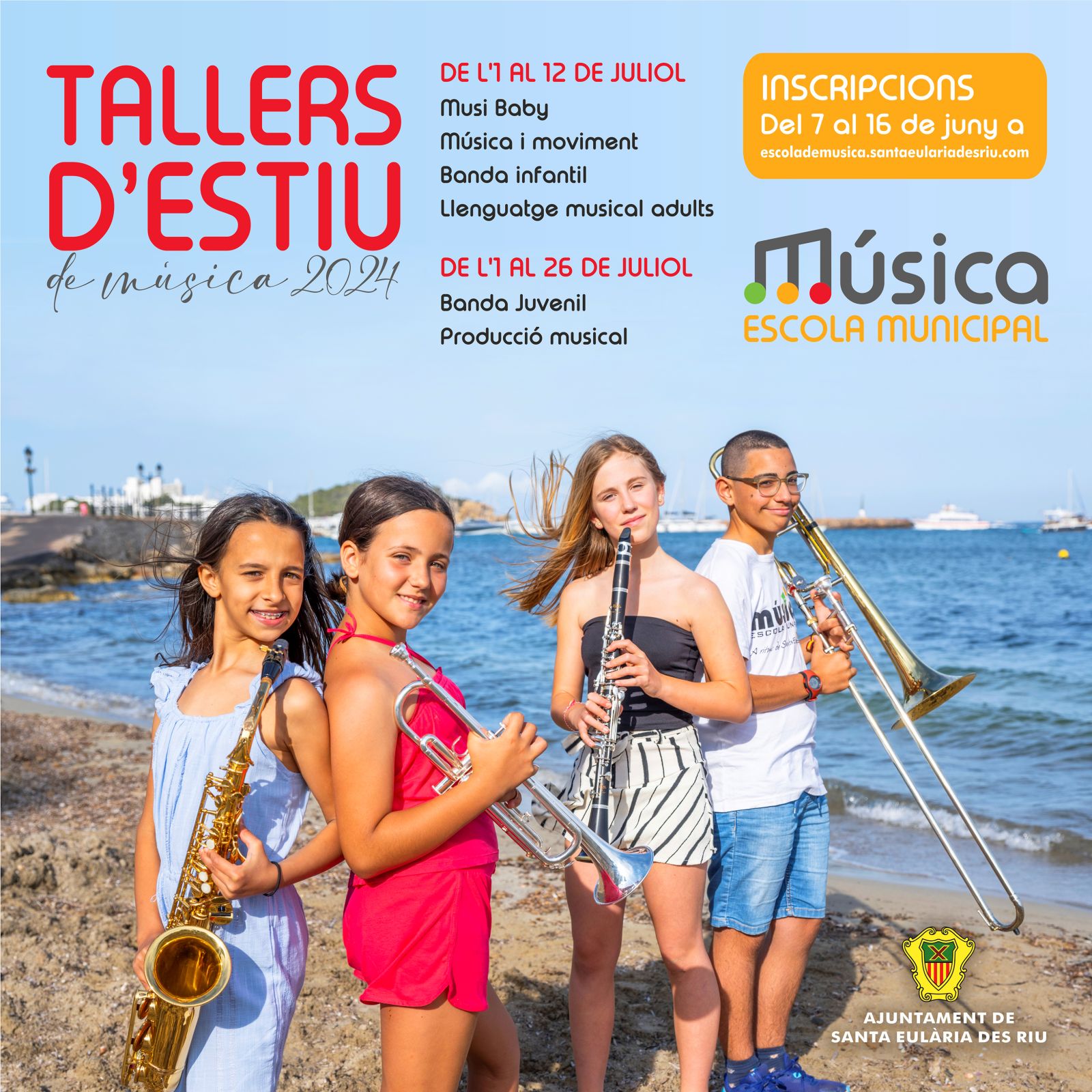 L'Escola Municipal de Música incorpora tallers d'estiu per a nadons i oferta de producció musical digital