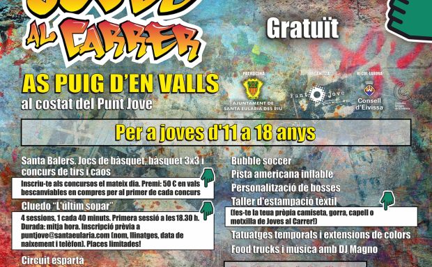 Joves al Carrer viatja aquest dissabte a es Puig d’en Valls amb una pista americana, un circuit espartà i un divertit ‘bubble football’