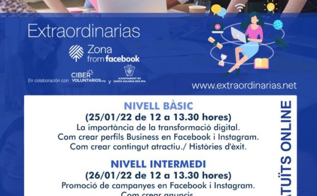 Santa Eulària, la Fundación Cibervoluntarios i Zona from Facebook col·laboraran per formar en màrqueting digital a dones emprenedores