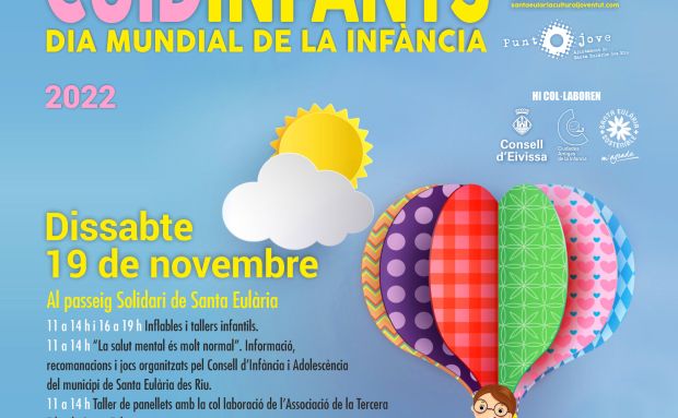 Celebració del Dia Mundial de la Infància amb tallers de reutilització de samarretes, 'panellets', jocs infantils i una crida d'atenció sobre la salut mental