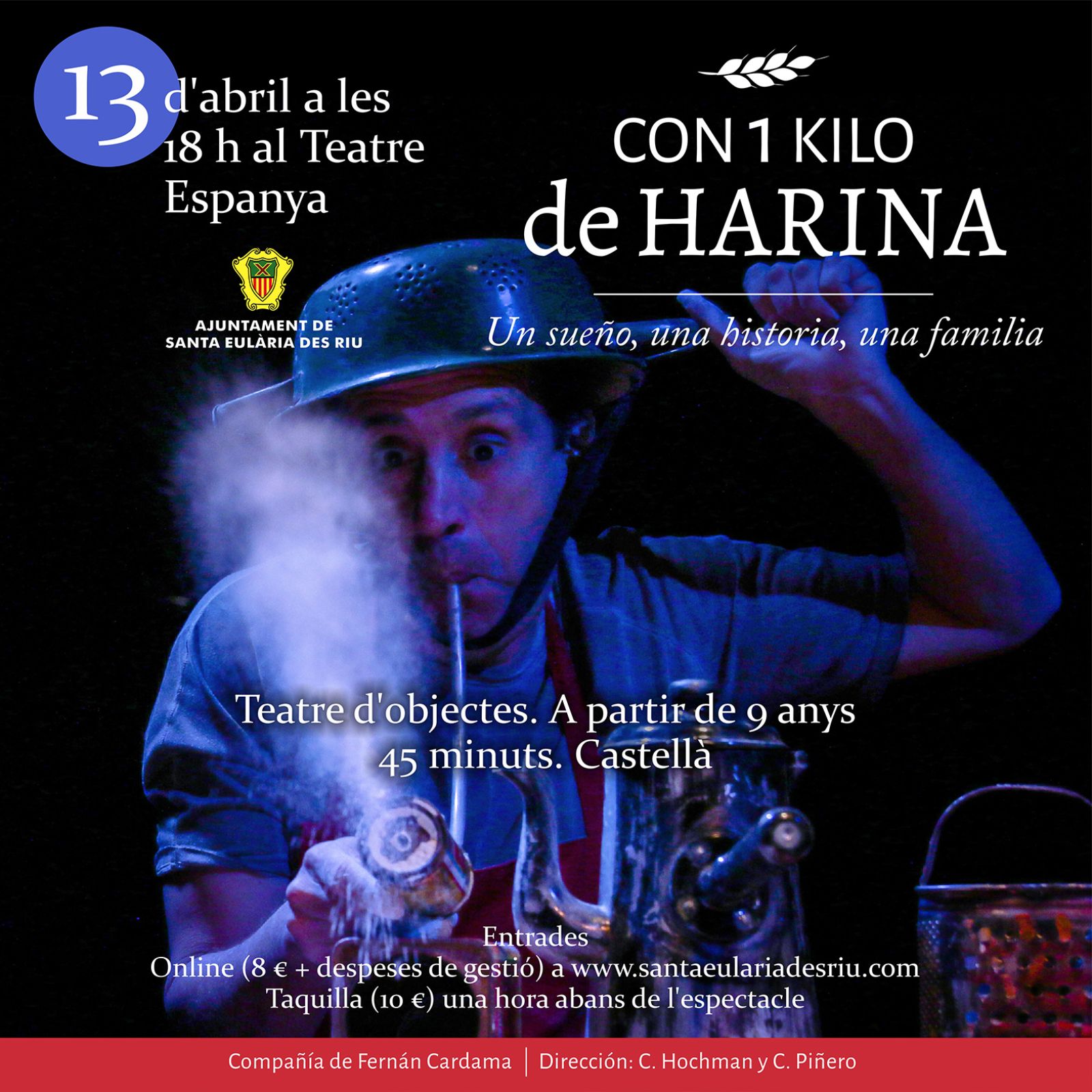 ‘Con un kilo de harina’, un espectacle en el Teatre Espanya per a explicar a menors i adults la immigració