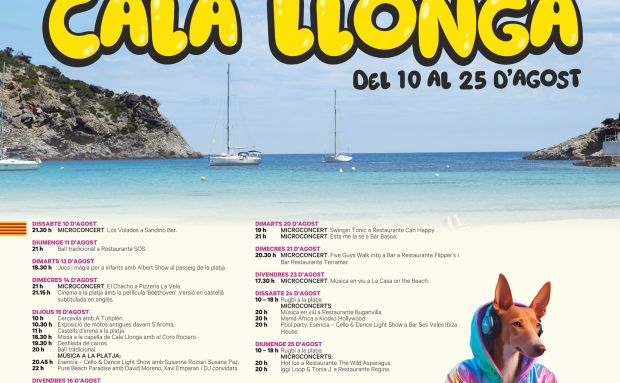 La música, les jornades esportives i la tradició eivissenca marquen l'agenda d'activitats de les festes de Cala Llonga 2024