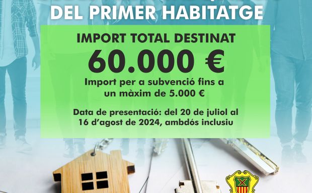 L'Ajuntament augmenta un 66% les ajudes a la compra de primer habitatge fins als 5.000 euros