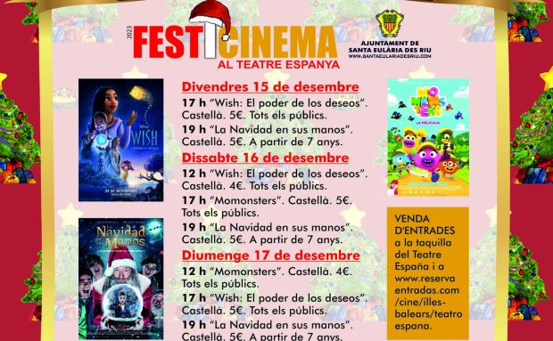 El dimecres comença la Mostra de Nadales i el divendres cinema per a gaudir tota la família en una nova edició del FestiCinema