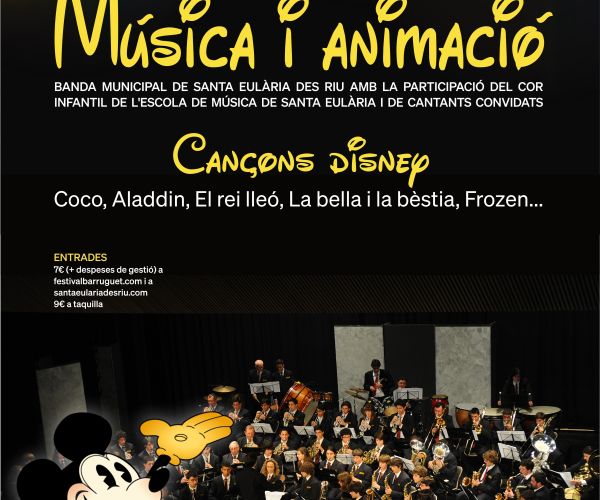 La màgia de Disney arriba a Santa Eulària en un concert audiovisual per a tota la família