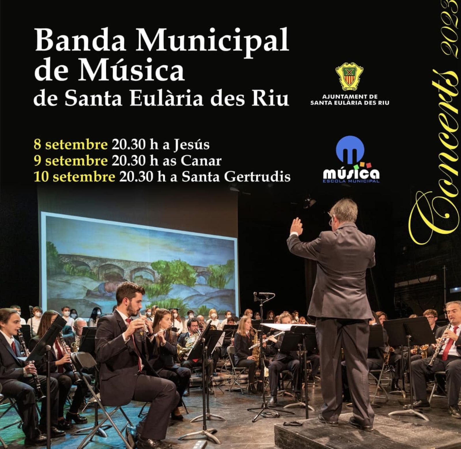 La Banda Municipal de Música oferirà tres concerts gratuïts a espais oberts aquest cap de setmana