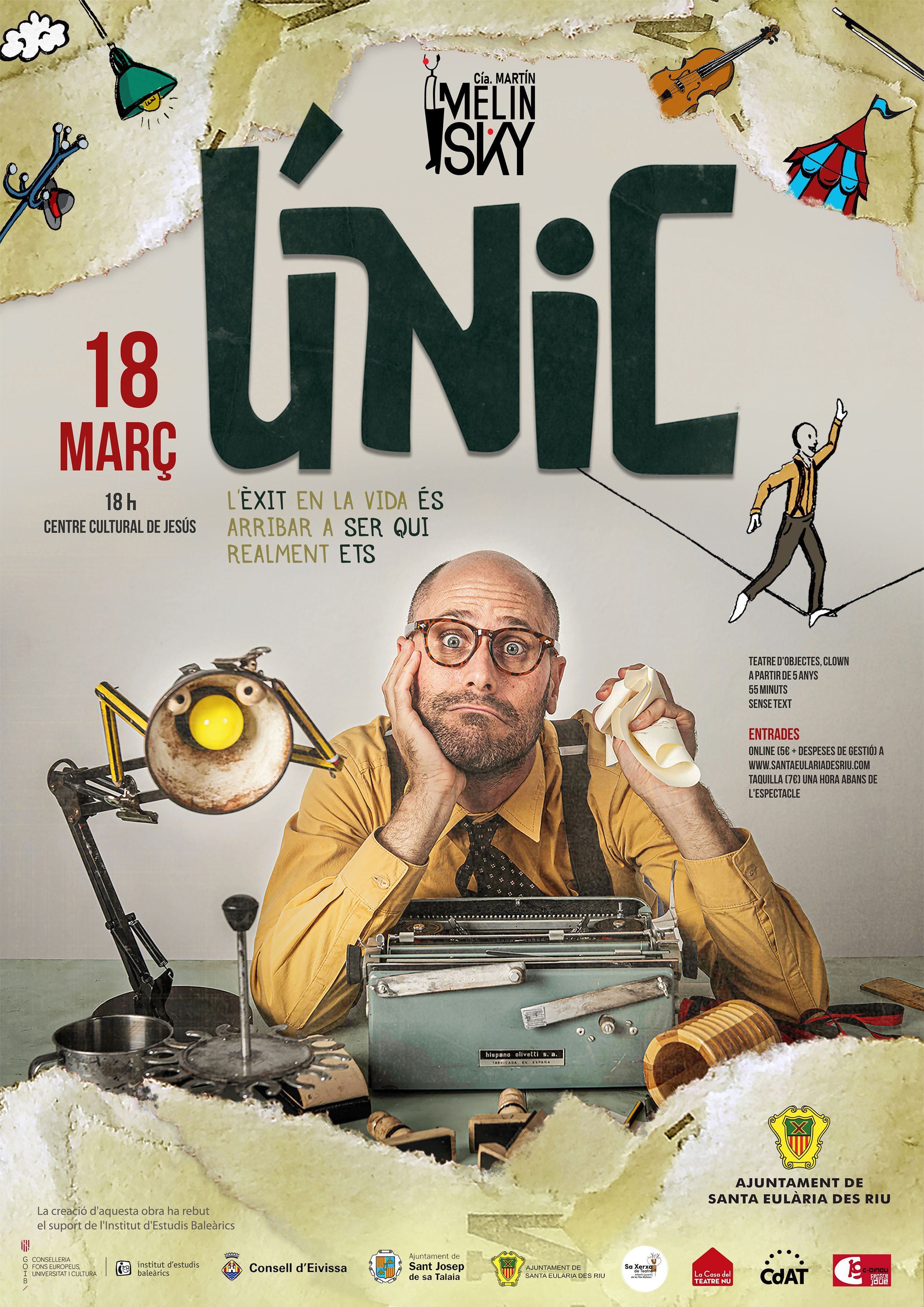 'Únic', un espectacle que reivindica el valor de ser autèntic, dissabte al Centre Cultural de Jesús