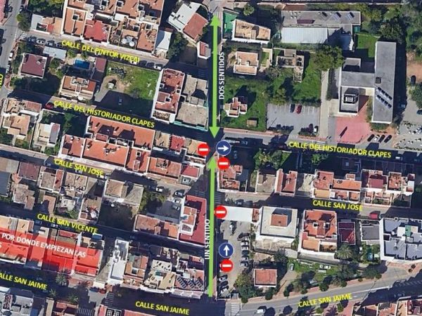 Aquest pròxim dilluns s'inicien les millores al carrer Sant Llorenç de Santa Eulària des Riu