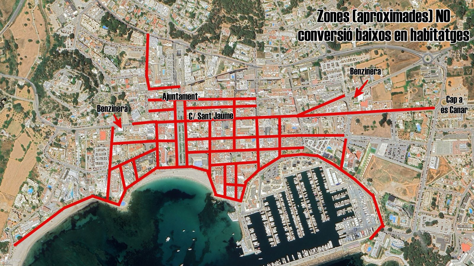 El ple aprova impedir la reconversió de locals en habitatge en Santa Gertrudis i Sant Carles, així com als carrers més cèntrics de la resta de nuclis urbans per a protegir el petit comerç i els entorns patrimonials