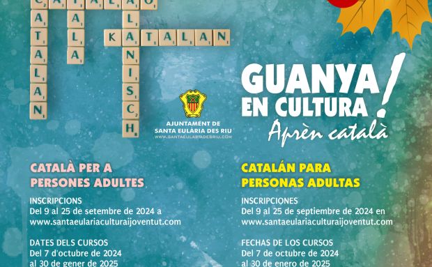 El dilluns 9 de setembre s'obren les inscripcions als cursos de català de l'Ajuntament de Santa Eulària des Riu