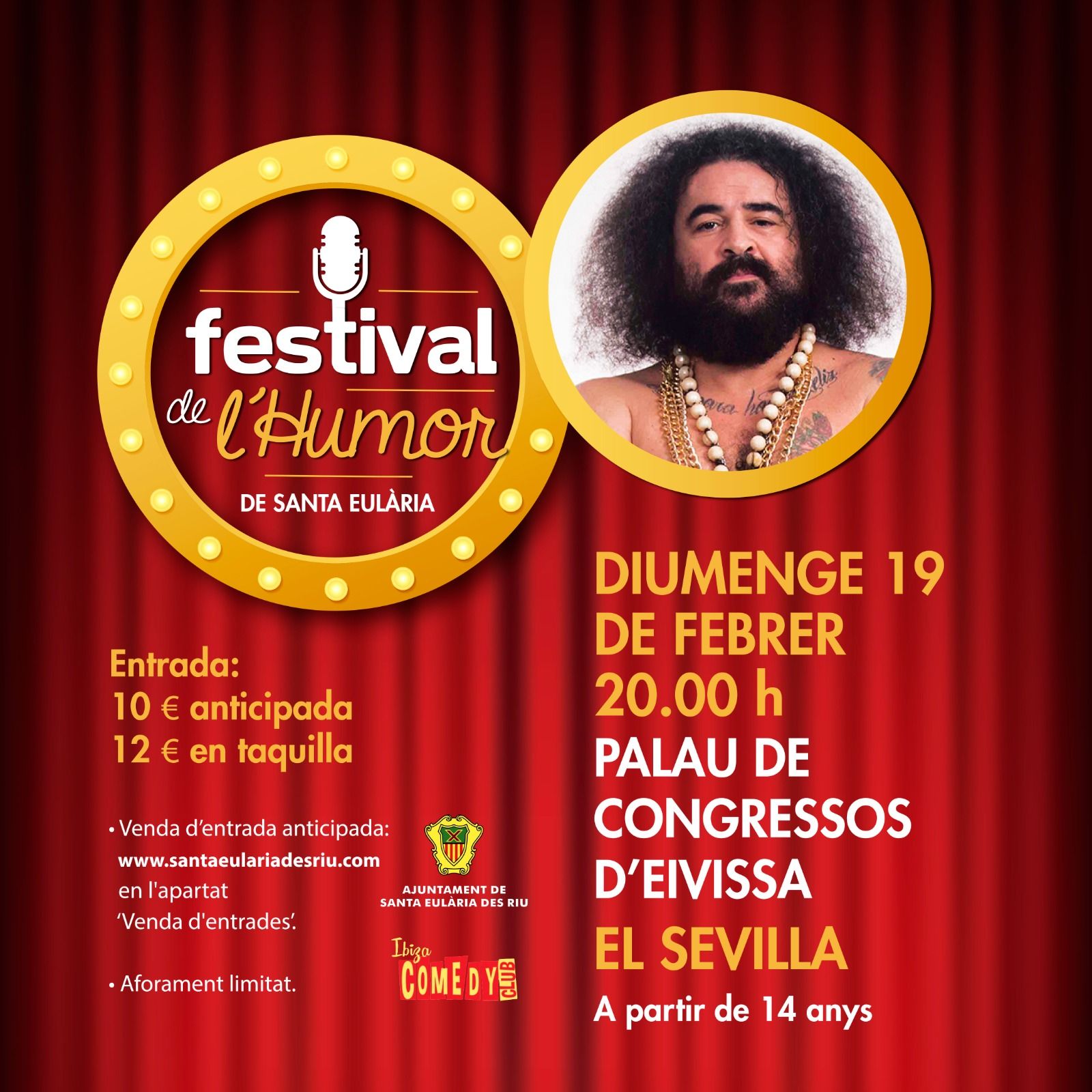 Festival de l'Humor 2023: El Sevilla el 19 de febrer al Palau de Congressos d'Eivissa