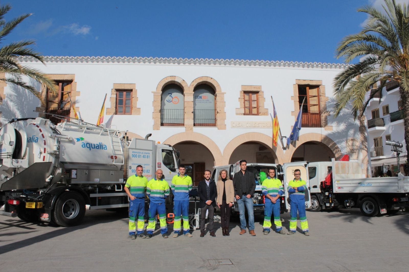 Aqualia i l'Ajuntament de Santa Eulària des Riu van aconseguir evitar l'any passat que es malgastàs aigua equivalent a 30.000 camions cisterna