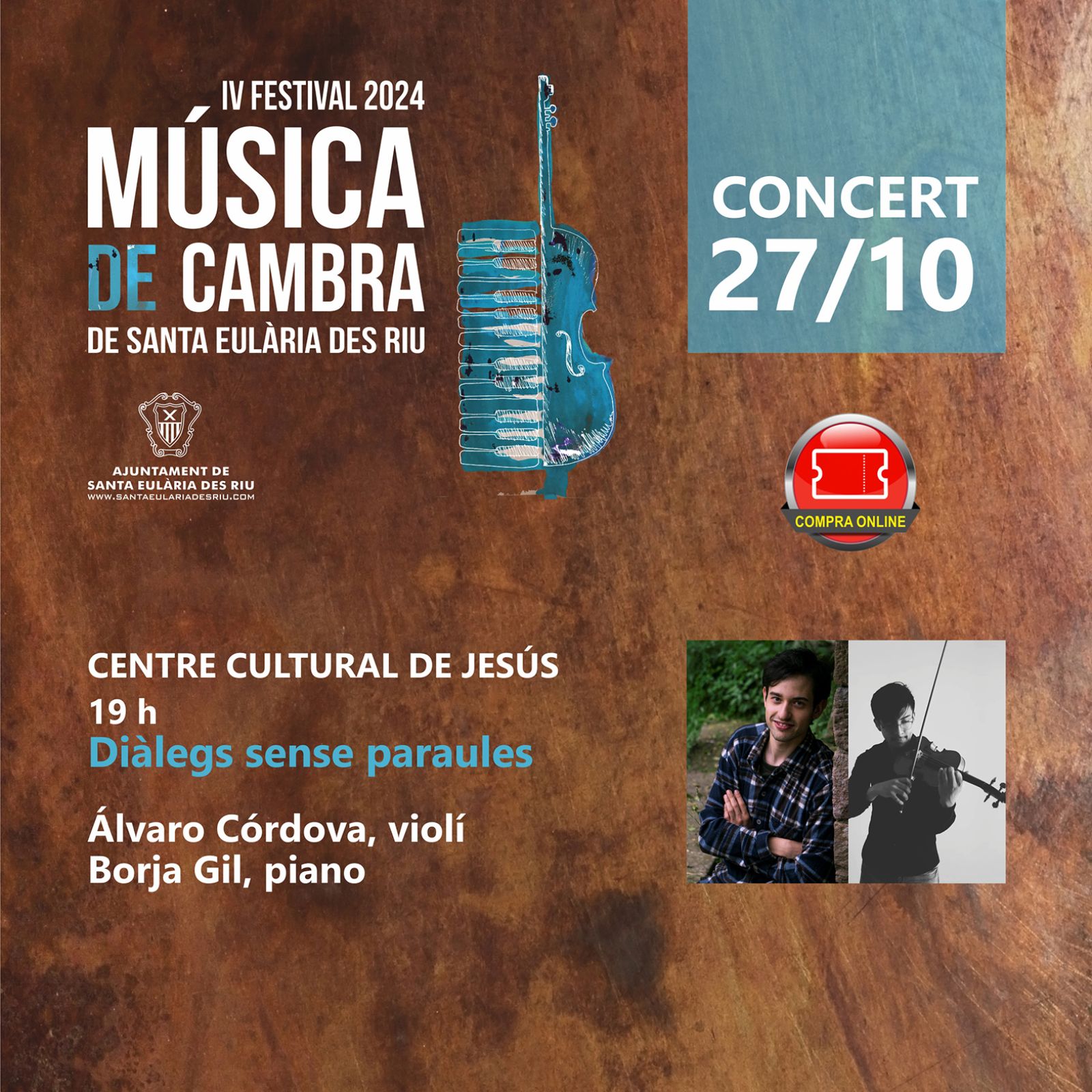 El Festival de Música de Cambra finalitza aquest diumenge amb una proposta de diàleg entre violí i piano