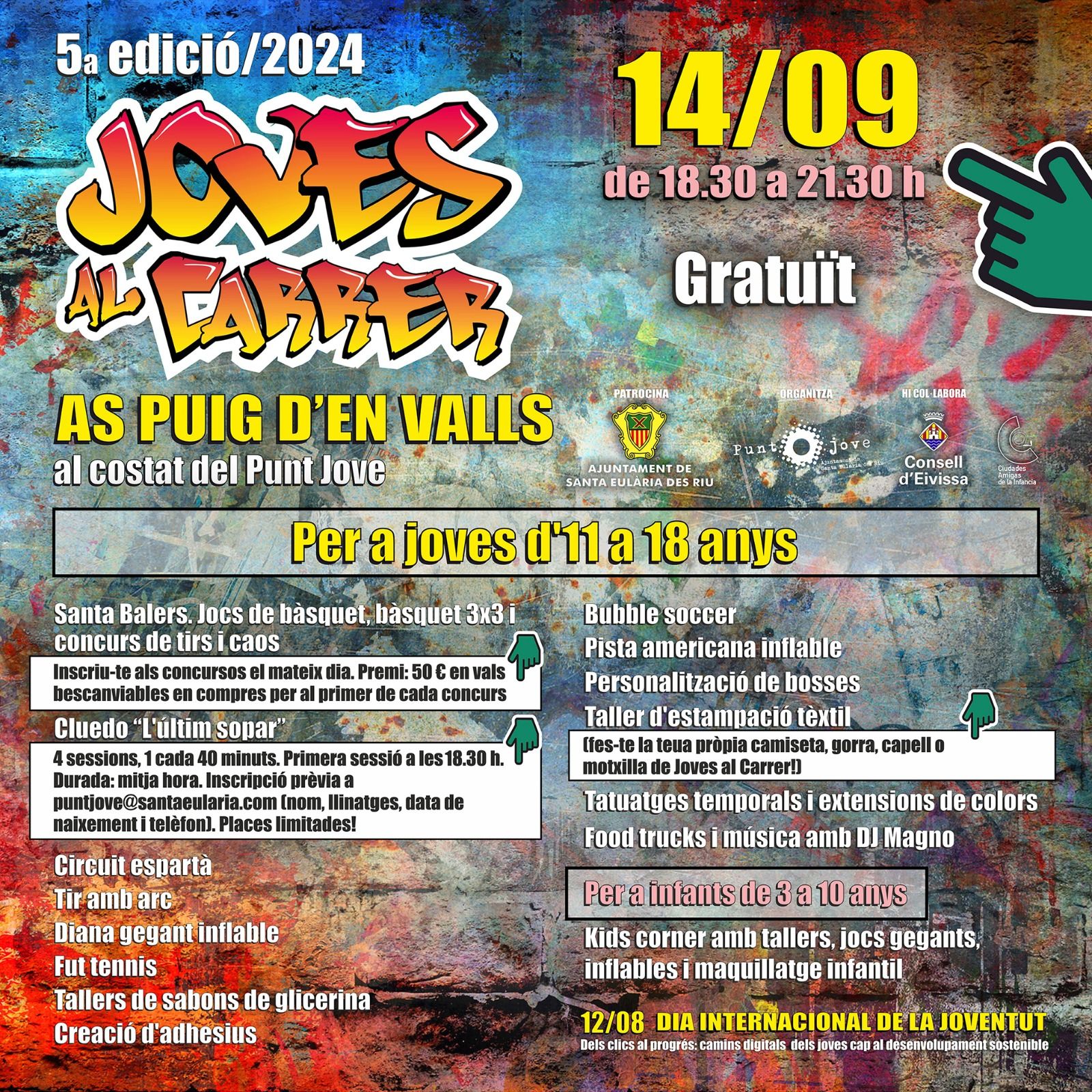 Joves al Carrer viatja aquest dissabte a es Puig d’en Valls amb una pista americana, un circuit espartà i un divertit ‘bubble football’