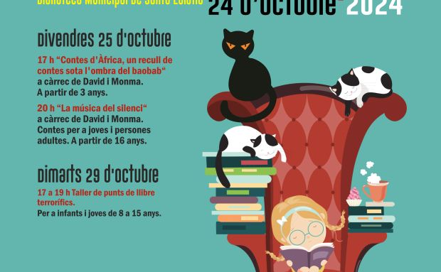 Contes d'Àfrica i punts de llibre ‘aterridors’ per celebrar el Dia de les Biblioteques