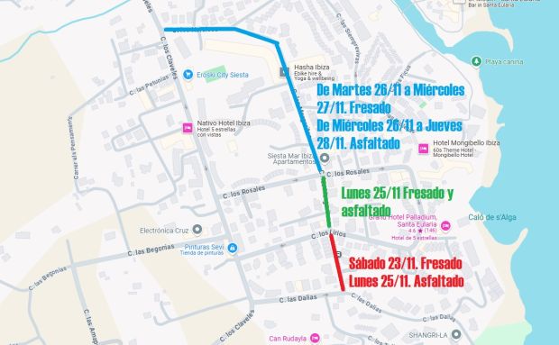 Restriccions parcials de trànsit i estacionament per l'asfaltat del carrer Margalides de es Puig d’en Fita/Siesta