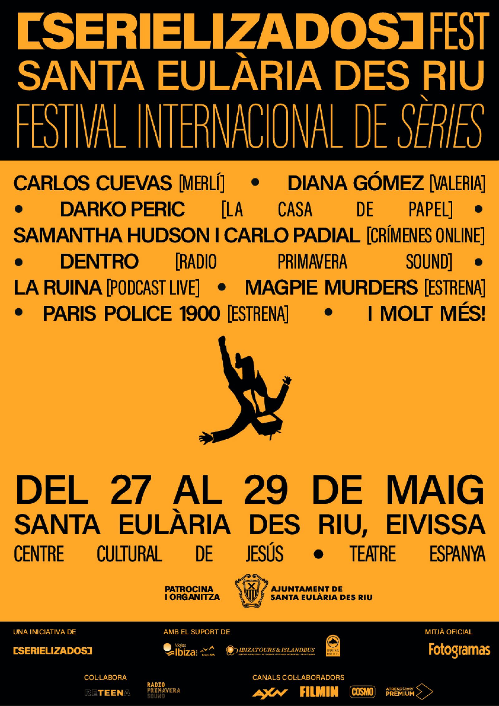 Samantha Hudson, Carlo Padial i Diana Gómez s’incorporen a la llista de convidats del Serielizados Fest Santa Eulària des Riu