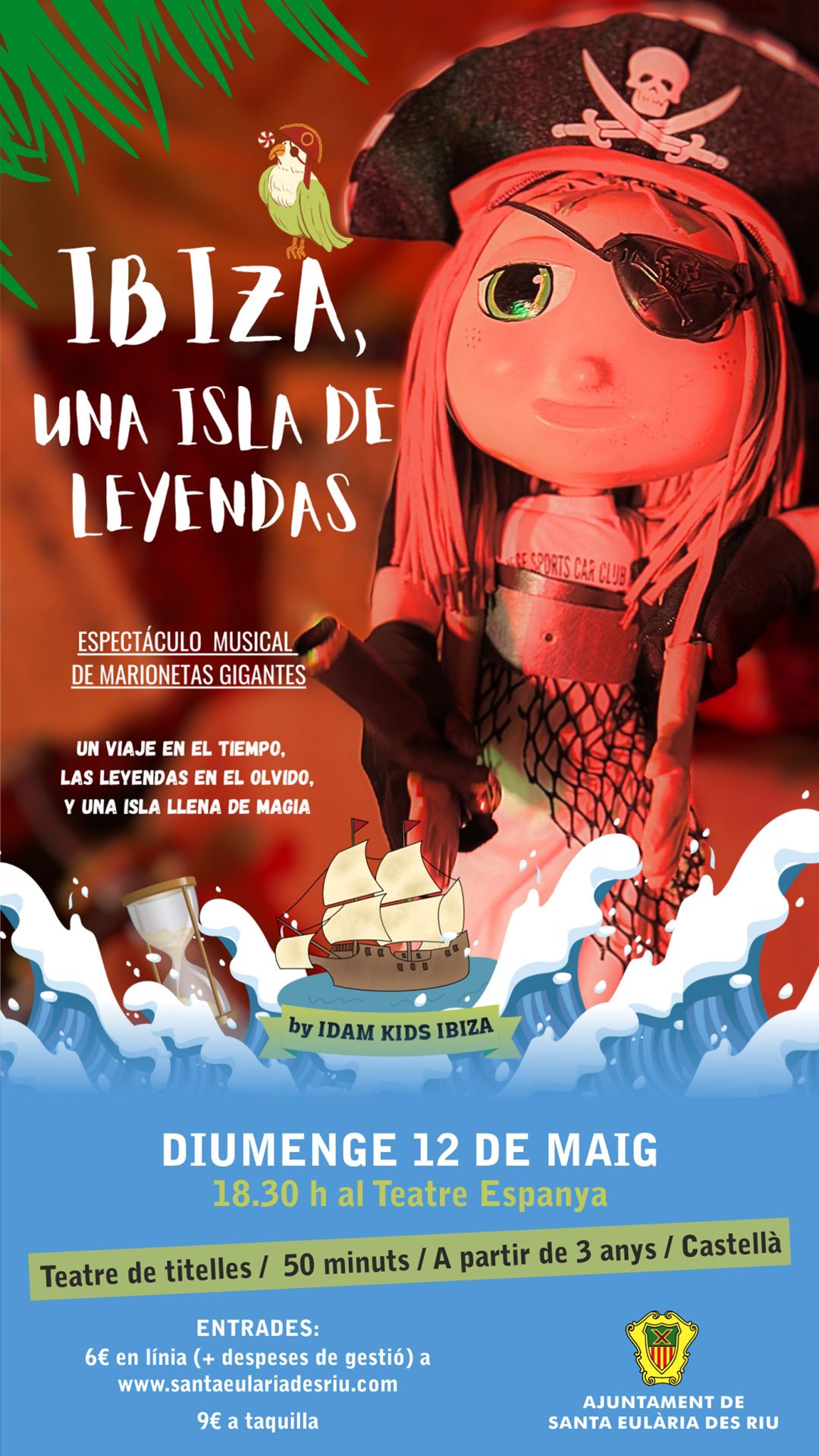 Marionetes musicals al Teatre Espanya per a descobrir ‘Ibiza, una isla de leyendas’