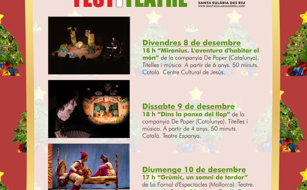 Contacontes i teatre infantil per a passar un pont de luxe a Santa Eulària amb el FestiContes i el FestiTeatre