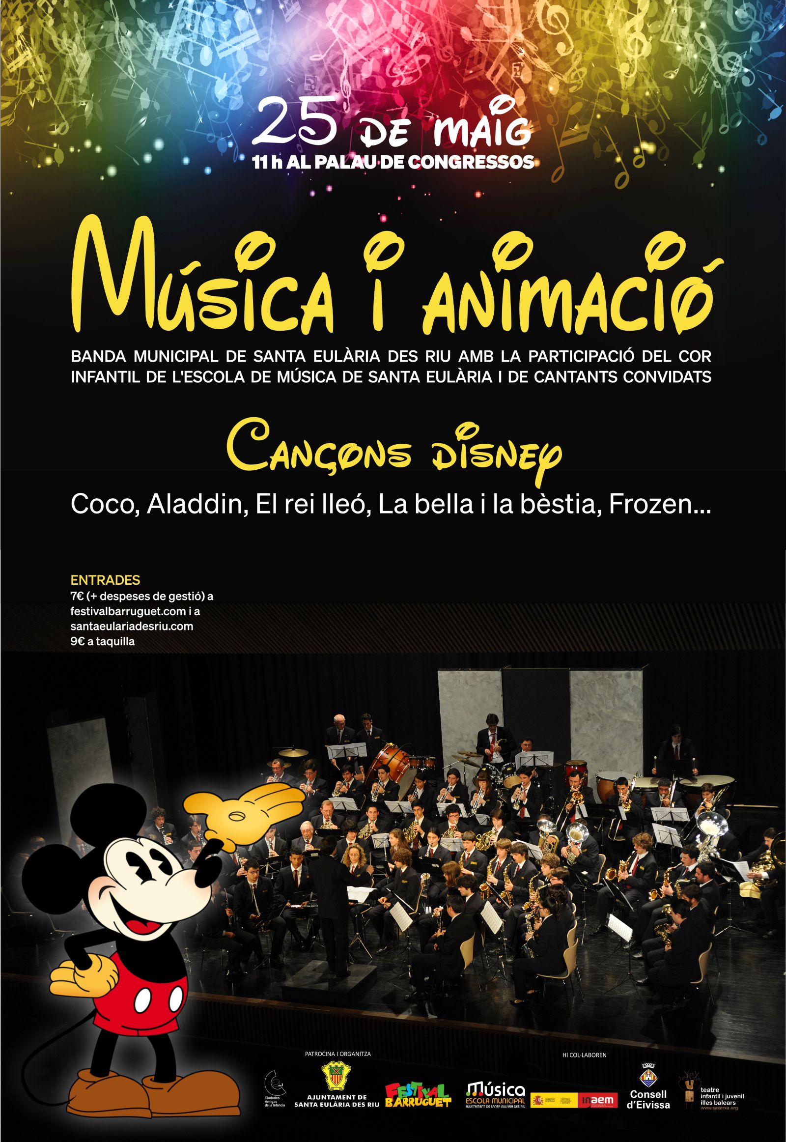 La màgia de Disney arriba a Santa Eulària en un concert audiovisual per a tota la família