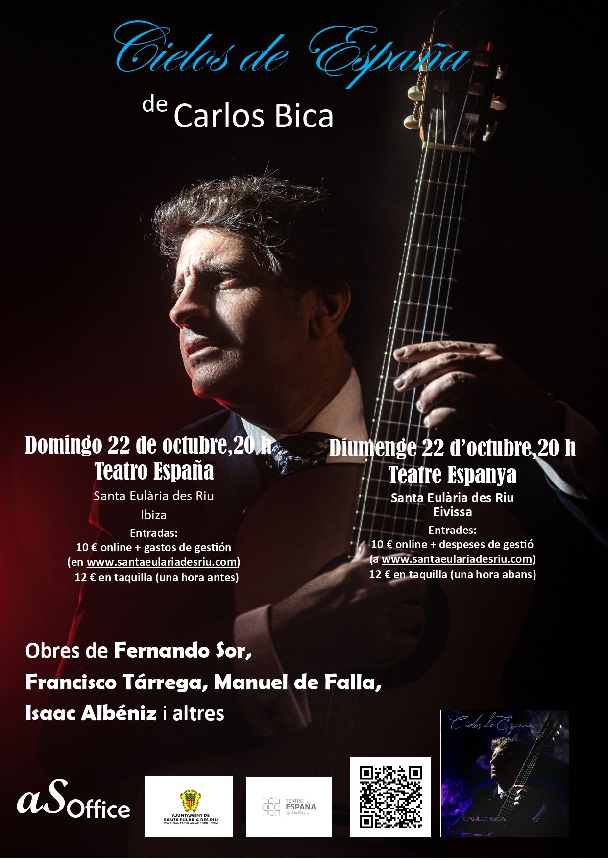 El guitarrista clàssic Carlos Bica presenta al Teatre Espanya el seu homenatge a la ‘sonoritat espanyola’ amb ‘Cielos de España